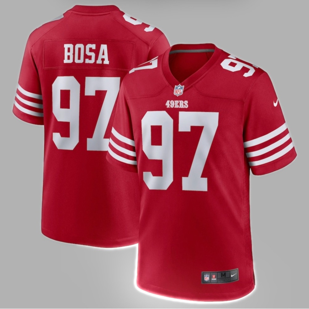 NFL Team Jersey Nick Bosa San Francisco 49ers Nike Player Game Jersey - red